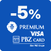 Premium Visa sticker 5%